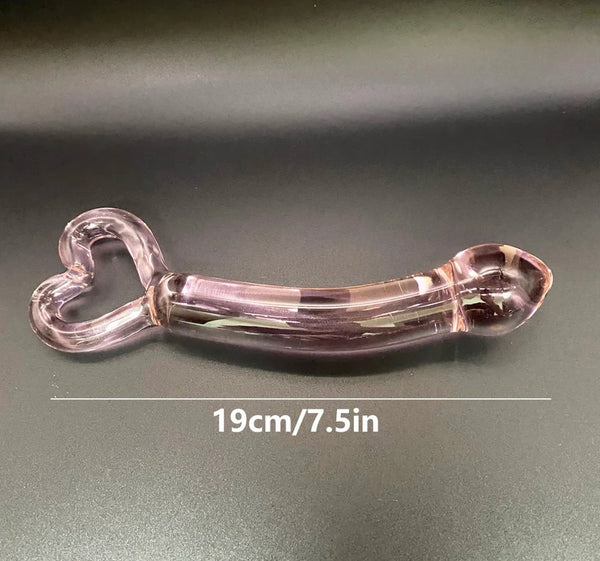 Crystal dildo set,pink glass dildo,glass anal plug,Stimulating Massager
