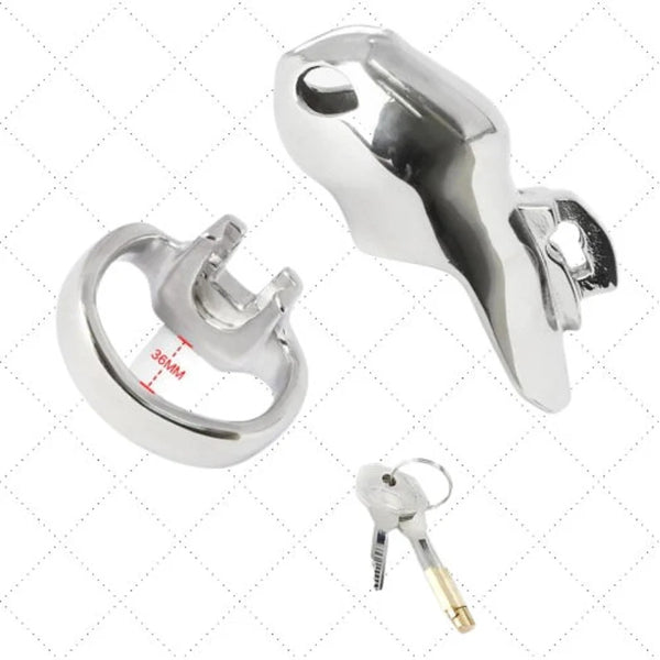 Chastity Belt Penis Ring/Stainless Steel Cock Cage For Men/Penis Cage Lockable