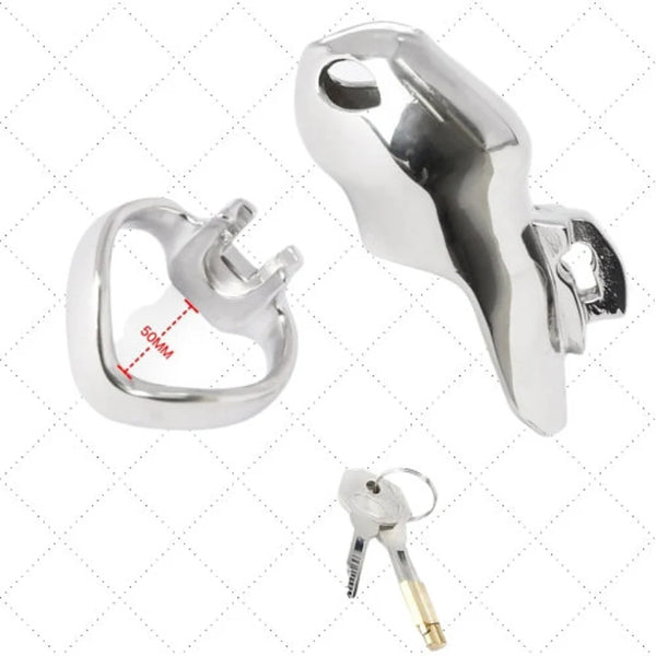 Chastity Belt Penis Ring/Stainless Steel Cock Cage For Men/Penis Cage Lockable