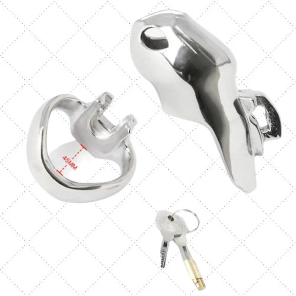 Chastity Belt Penis Ring/Stainless Steel Cock Cage For Men/Penis Cage Lockable