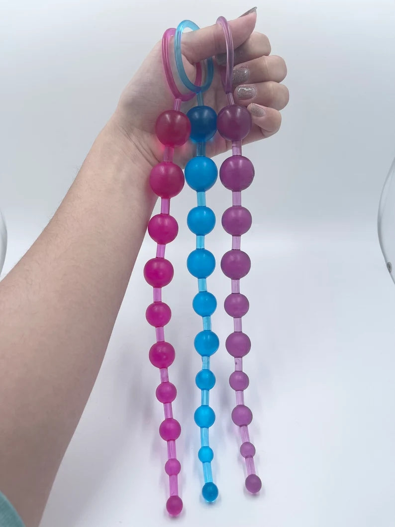 Anal Beads Massage Butt Plug Sex Toy for Beginner Cosplay Anal play 3pcs