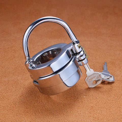Spiked CBT Ball Stretcher with Scrotum Torture Separator
