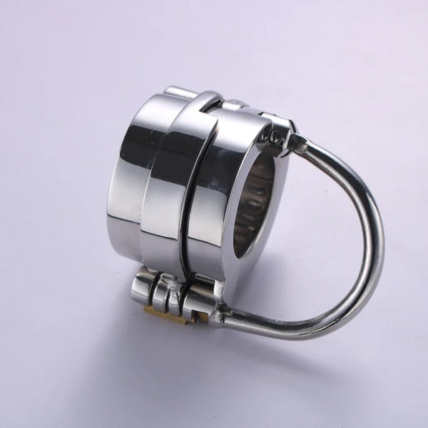 Spiked CBT Ball Stretcher with Scrotum Torture Separator