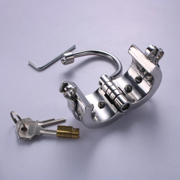 Spiked CBT Ball Stretcher with Scrotum Torture Separator