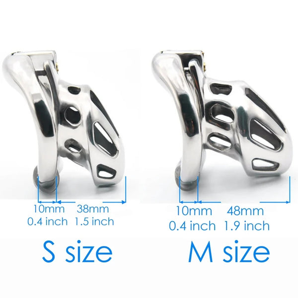 Steel Chastity Cage with Lock, Chastity Cock Cage, Chastity Device, Chastity Belt, Men Cock Cage, Stainless Steel Penis Lock, Mamba Chastity