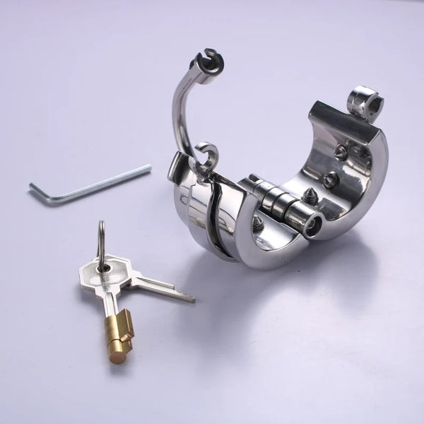 Spiked CBT Ball Stretcher with Scrotum Torture Separator