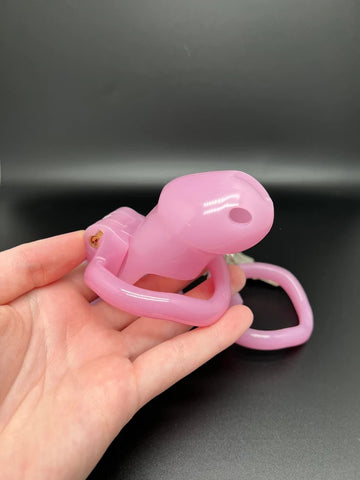 PINK SISSY CAGE, Chastity Cage for Male