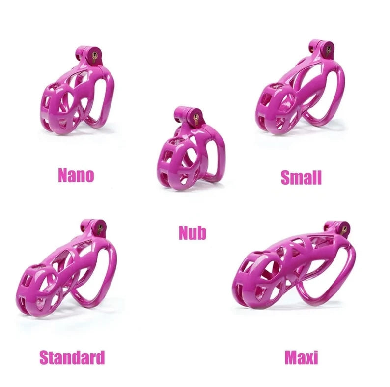 Maxi Cobra Male Chastity Cage With 4 Rings