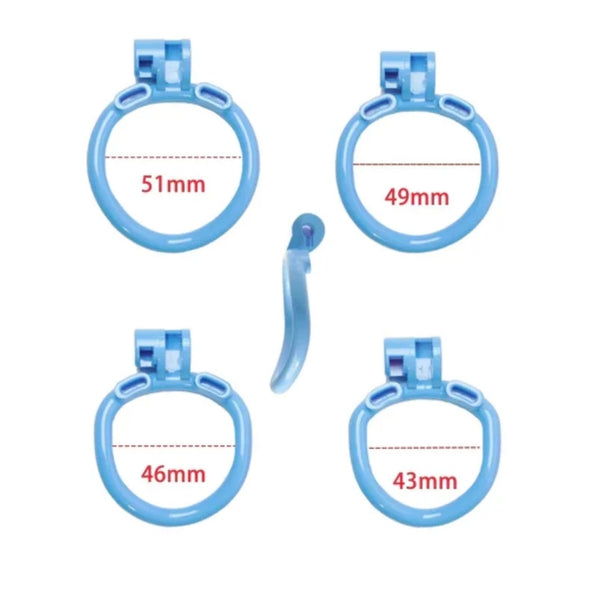 Maxi Cobra Male Chastity Cage With 4 Rings