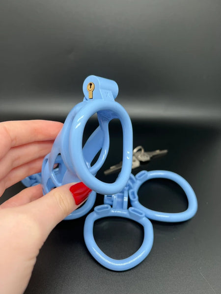 Maxi Cobra Male Chastity Cage With 4 Rings