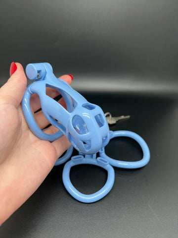 Maxi Cobra Male Chastity Cage With 4 Rings