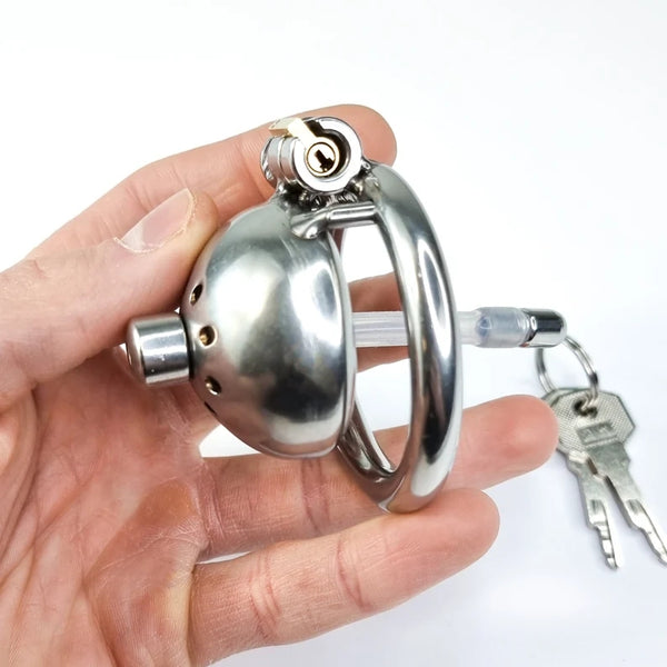 Steel Chastity Cage with Lock, Chastity Cock Cage, Chastity Device, Chastity Belt, Men Cock Cage, Stainless Steel Penis Lock