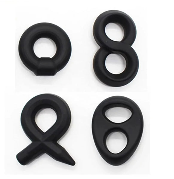 Silicone Cock Ring 4pcs