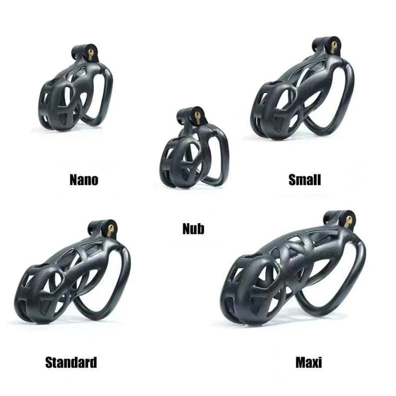 Black Cobra Male Chastity Cage