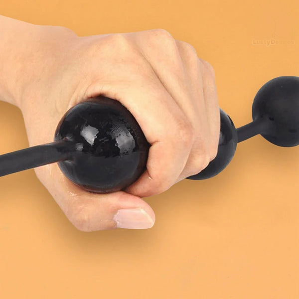 Silicone Anal Beads, Butt Plug Beads, Large Anal Ball, Smooth Anal Beads, Soft Anal Plug, Adult Sex toy, Anal Dildo, Trainer Plug Beginners