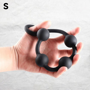 Silicone Anal Beads, Butt Plug Beads, Large Anal Ball, Smooth Anal Beads, Soft Anal Plug, Adult Sex toy, Anal Dildo, Trainer Plug Beginners