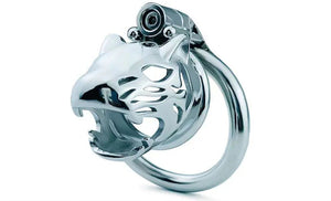 Bondage Cage Cock Cage, Inverted Plugged Cylinder Chastity Cage for Couple, Stainless Steel Cock Penis Rings